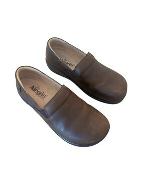 Alegria Women's Keli Professional shoes in oiled brown leather size 37